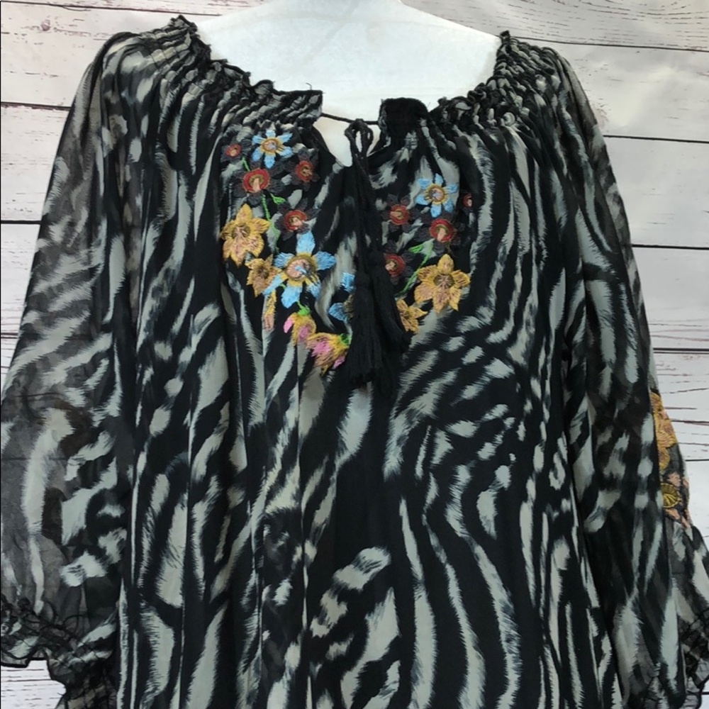 Urban Mango zebra print chiffon dress - Picture 7 of 8